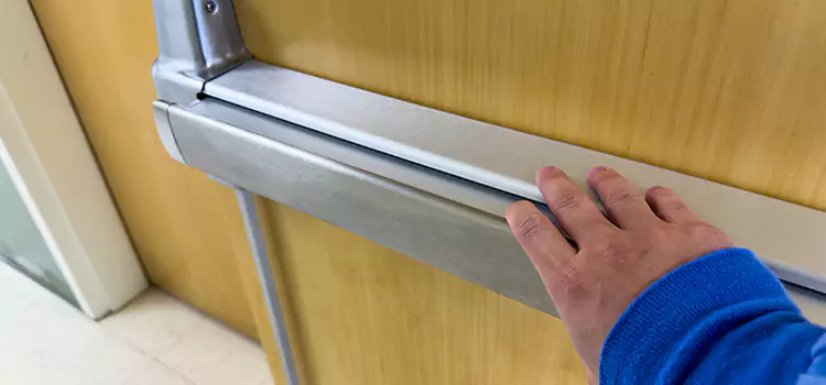 Installing a Push Bar on a Door Mount Prospect